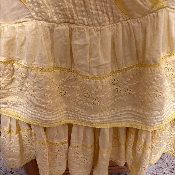Muche Muchette yellow lace dress one size - Picture 10 of 11